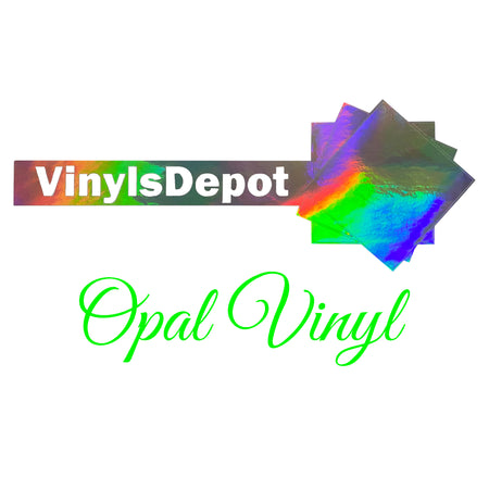 Holographic (opal) Adhesive vinyl.