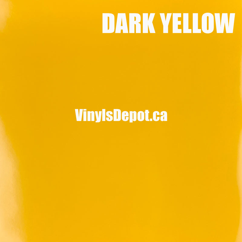 Dark Yellow Adhesive Vinyl sheet 12" X 12"