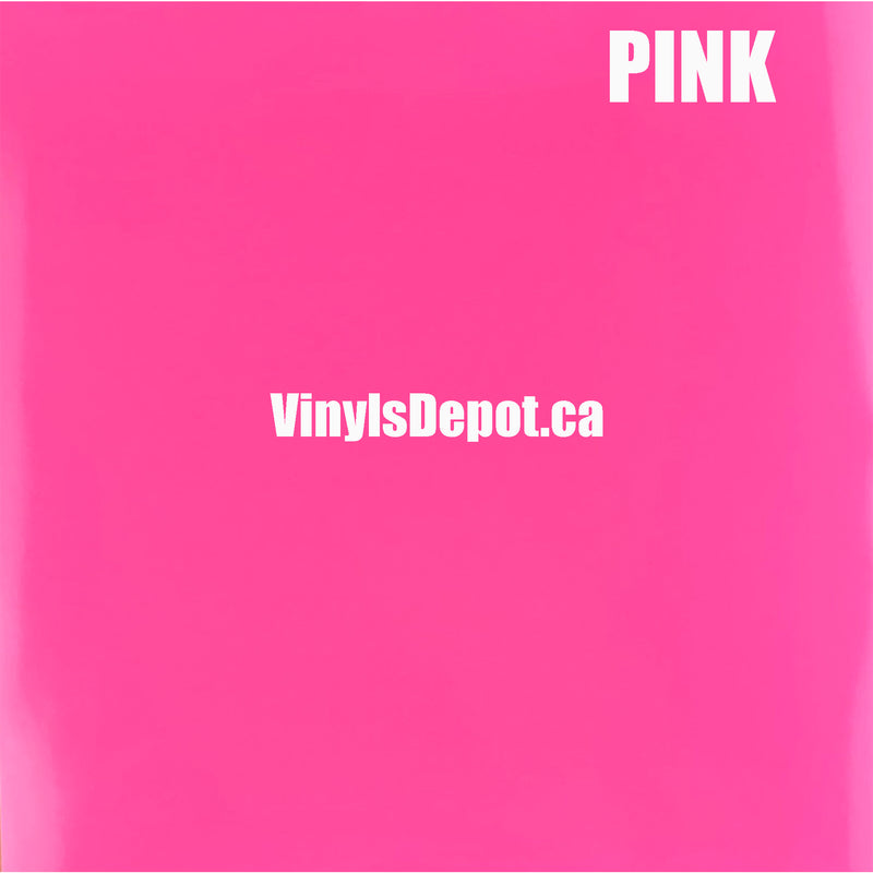 Pink Adhesive Vinyl sheet 12" X 12"