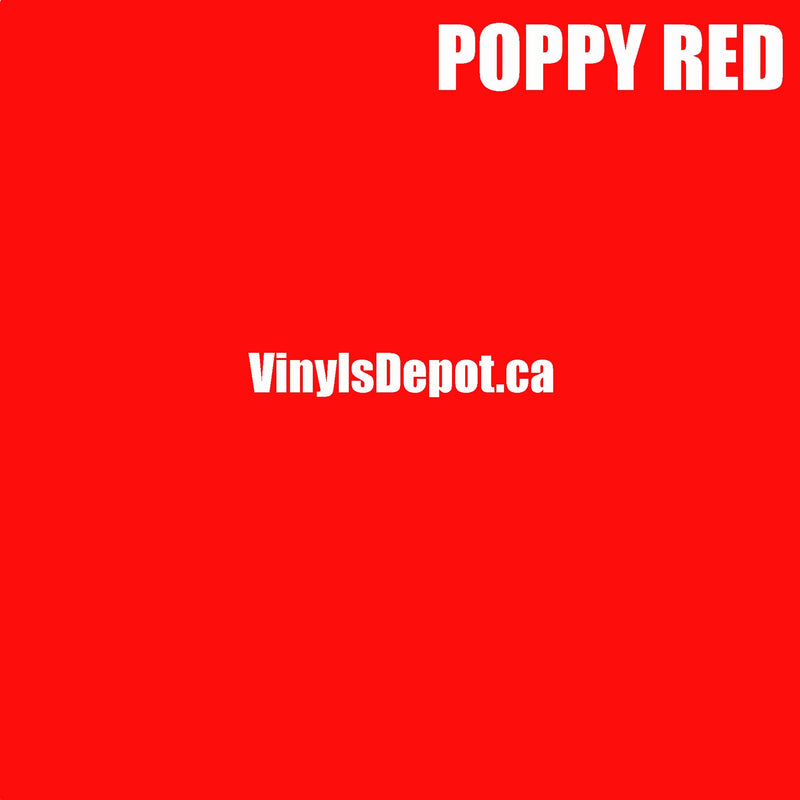 Poppy Red Adhesive Vinyl sheet 12" X 12"