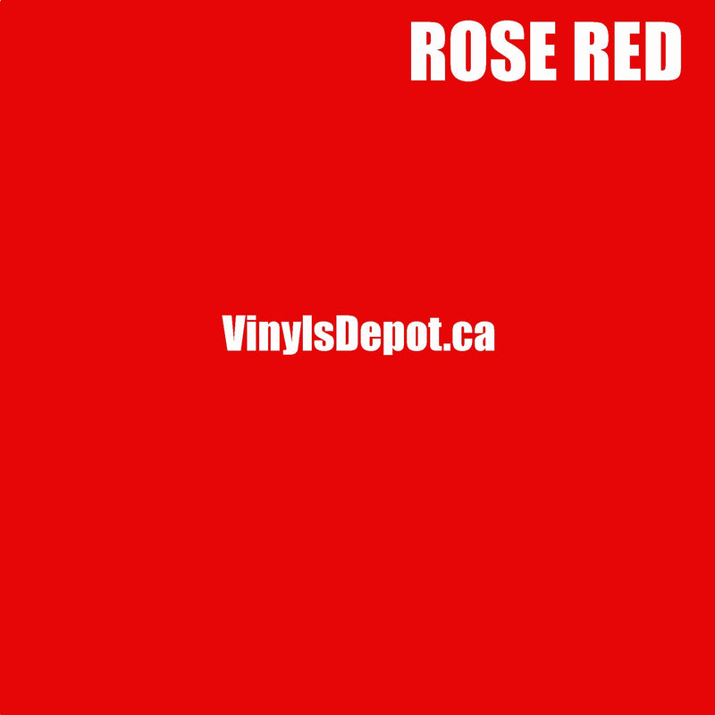 Rose Red Adhesive Vinyl sheet 12" X 12"