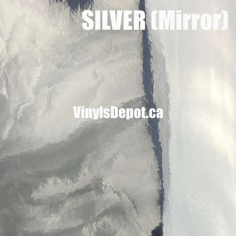 Metallic Silver Adhesive Vinyl sheet 12" X 12"