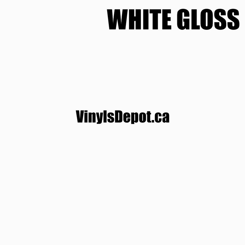 White Gloss Adhesive Vinyl Sheet 12" X 12"