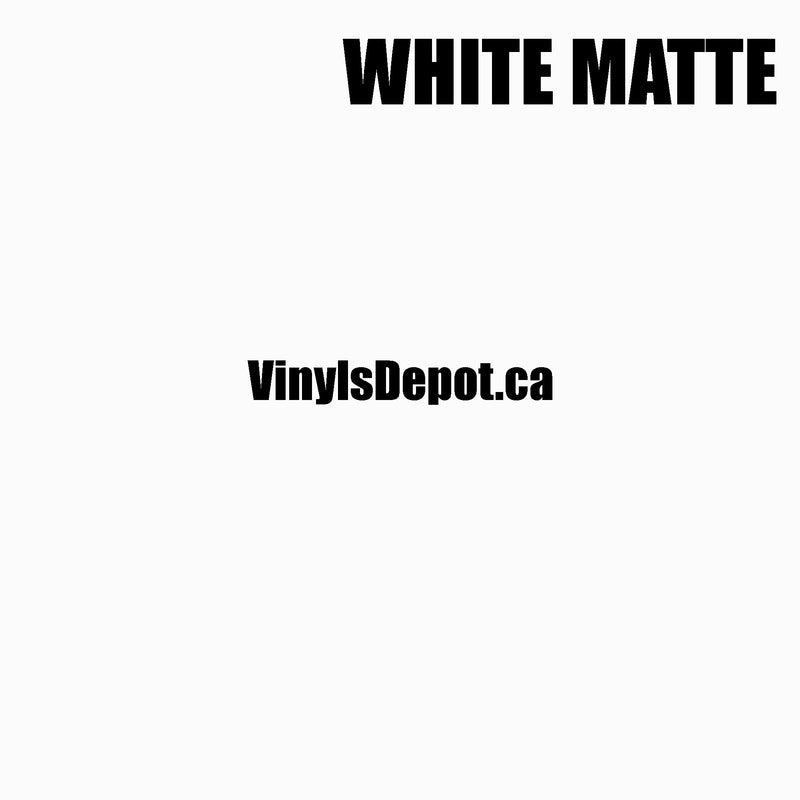 White Matte Adhesive Vinyl sheet 12" X 12"